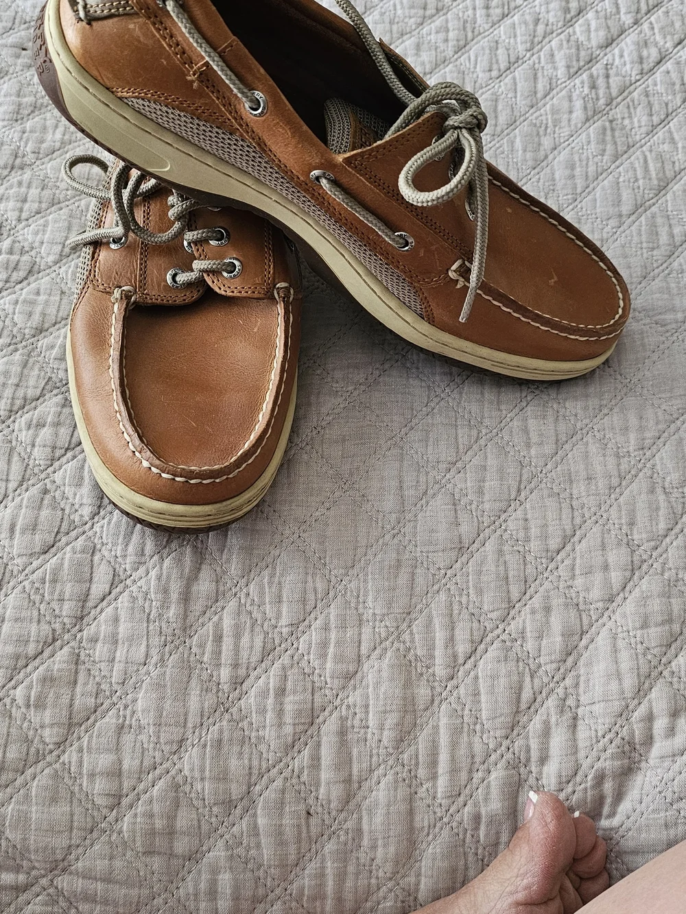 Sperry Classic Brown Leather Boat Shoes - Men's